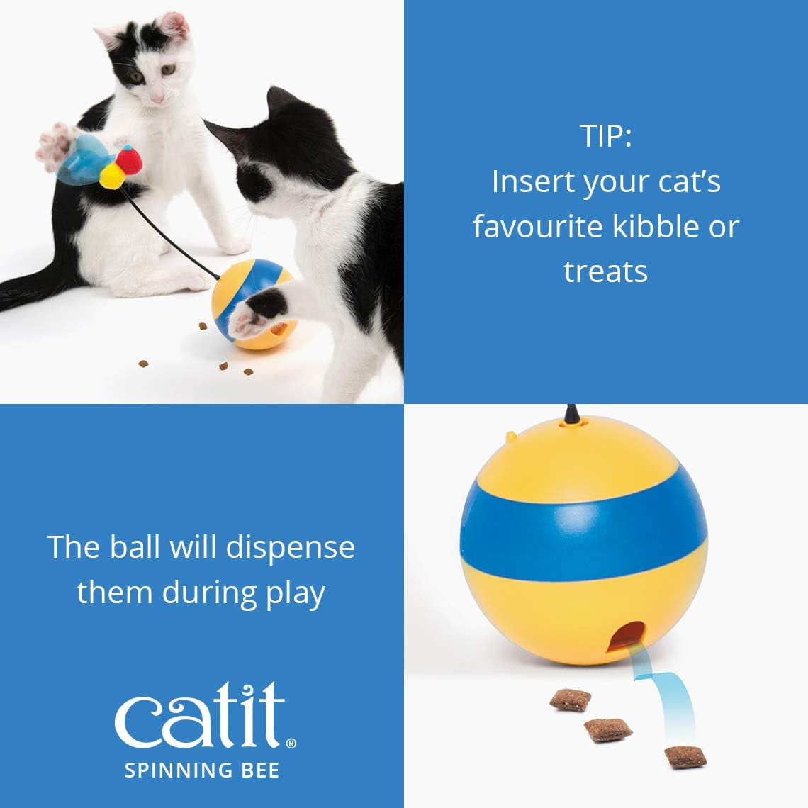 Catit Play Spinning Bee Interactive Cat