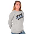 thumbnail image 4 of Because Im EMT Thats Why Medical Tech Plus Size Long Sleeve Graphic Tee Shirt Brisco Brands 3X, 4 of 5
