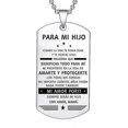 thumbnail image 4 of Collar con colgante To My Son yuxing joyería de acero inoxidable regalo plata código 58739, 4 of 5