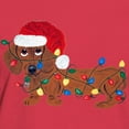 thumbnail image 3 of CafePress - Dachshund (Red) Tangled In Christmas Lights Women - Women's Traditional Fit Dark T-Shirt, 3 of 4