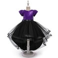 thumbnail image 6 of RUTAYY Children Girls Dress Round Neck Sparkly Sequins with Detachable Train Performance Party Gown Casual Holiday Dresses, 6 of 6