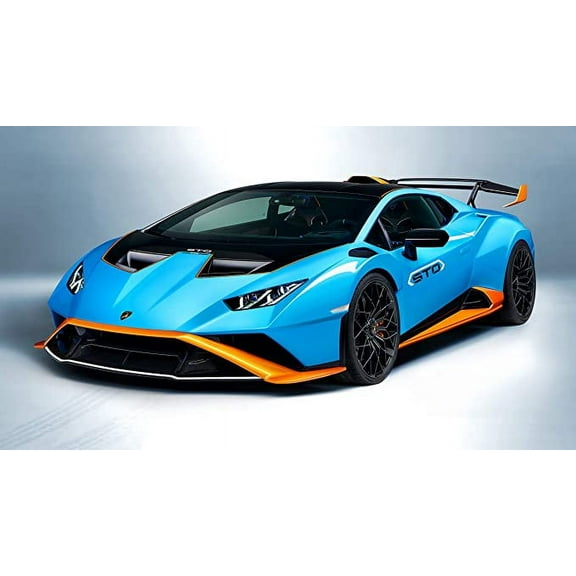 Iconic Arts Lamborghini Huracan STO 2021 42'' x 24'' Poster