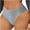 Gray, variant on Ashirexll Ladies Underwear Panties, Plus Size Underwear for Women, Womens Ribbed Low Rise Briefs Stretchy Comfortable Panties