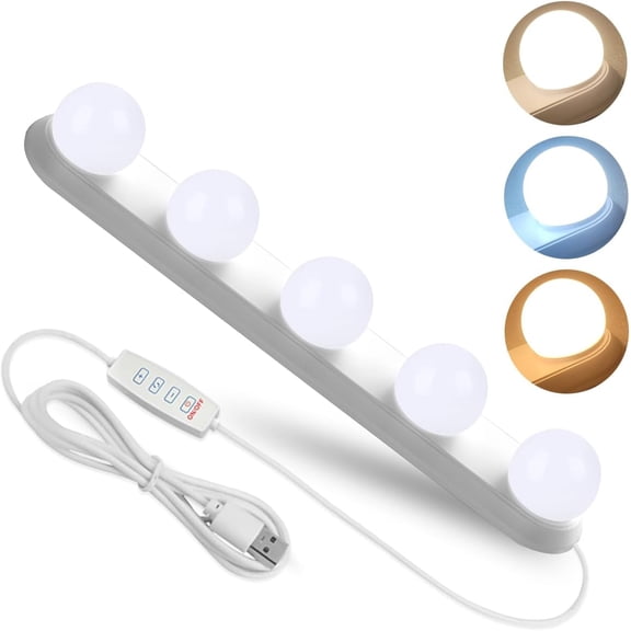 Vanity Lights for Mirror, OGEDNAC Portable LED Makeup Light with 3 Colors Lighting Mode Adjustable & Dimmable for Vanity Table Dressing Room Mirror