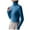Blue, variant on Charella Women's Turtleneck Knitted Basic Shirt Casual Long Sleeve Slim Fitted Tops White,10