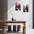thumbnail image 4 of ZHONGYUTONG Japanese Canvas Wall Art Red and Black Cherry Trees Pagoda Painting Japanese Landscape Poster Prints Japan Themed Artwork Wall Decor (12.00" x 18.00"), 4 of 5
