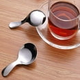 thumbnail image 6 of 12 Pcs Stainless Steel Short Handle Spoons Mini Salt Spoons Condiments Spoon Dessert Spoon Tea Coffee Spoons,Silver, 6 of 10
