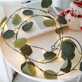 thumbnail image 4 of Youkk 2Meter 20 LED Simulation Rattan Leaf Lights String Copper Wire Lights String Wedding Decoration for Home Jungle Party Decor, 4 of 6