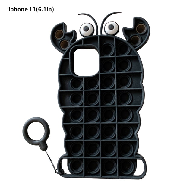 Funda para teléfono Funda de silicona para teléfono Fidget Bubble Mobile Cover, Reemplazo para iPhone 11, 6.1 Pulgadas, Negro Sweethay EL001982-16