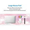 thumbnail image 6 of Pink Pastel Moon Mouse Pad XL Large Gaming Mouse Pad Long Desk Pad Mousepad, 31.5 X 11.8 Inch, 6 of 6