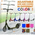 thumbnail image 6 of Hurtle Fitness HURTSCA Lightweight and Foldable Kick Scooter - Adjustable Scooter for Teens and Adult, Alloy Deck with High Impact Wheels (Camo), 6 of 9