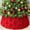 Red 23.62" x 15.75" x 7.87", variant on Christmas Tree Collar,Tree Collar,Plush Faux Fur Tree Collar with Pine Tree Textured Pattern,Soft Fluffy Xmas Tree Ring Boho Tree Skirt for Holiday Decorations Indoor Home Decor(Blue,28.3inch)