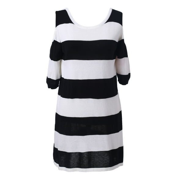 Richie House Women's Medium Striped Knit Dress Uni S RHW2118