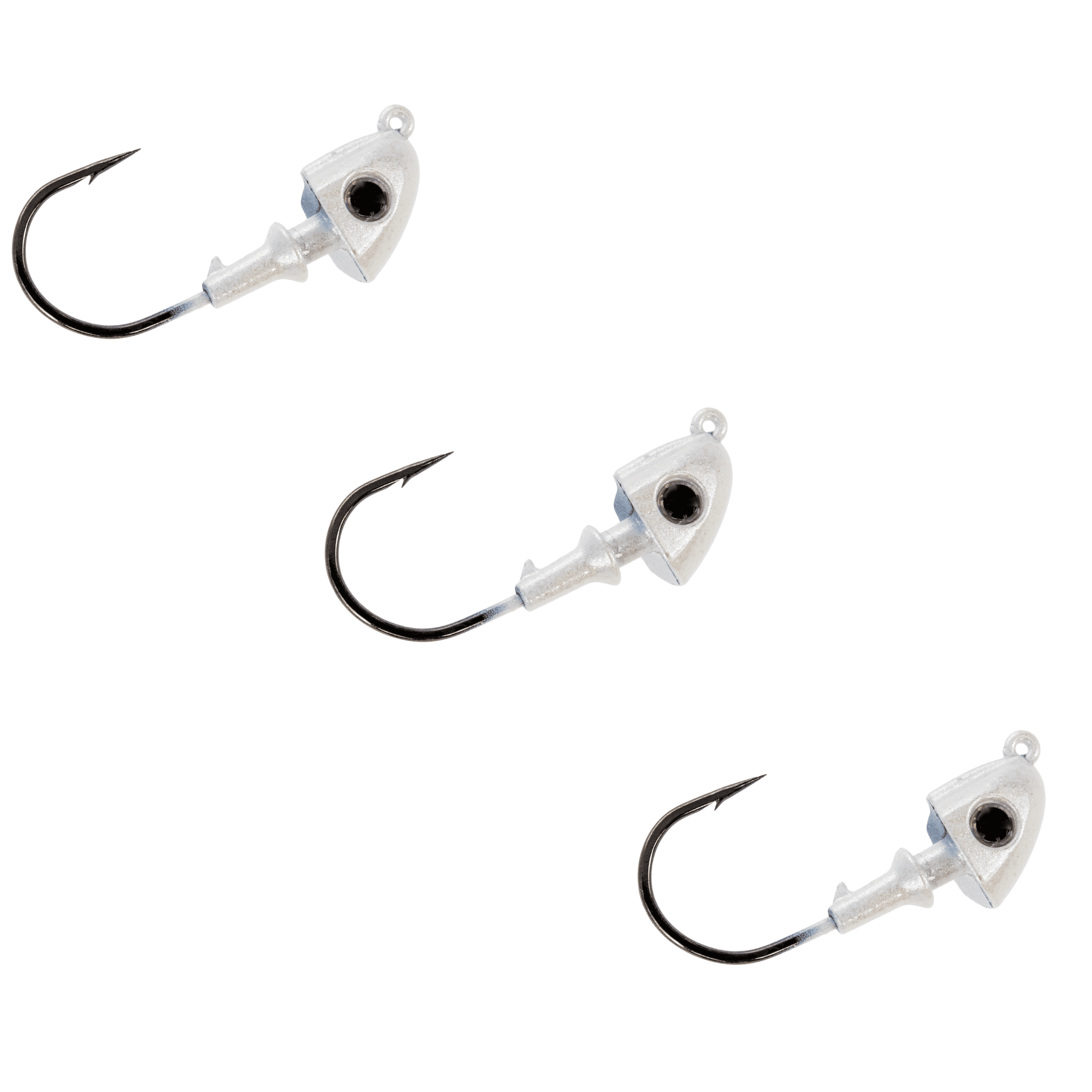 (2 pack) Buckeye Lures G-Man Swimbait Head 1/2 oz. – Pearl, 3-Pack