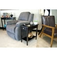 thumbnail image 6 of Casual Contemporary Living 2-Tier Solid Acacia Recliner Table with Drawer - Black, 6 of 7