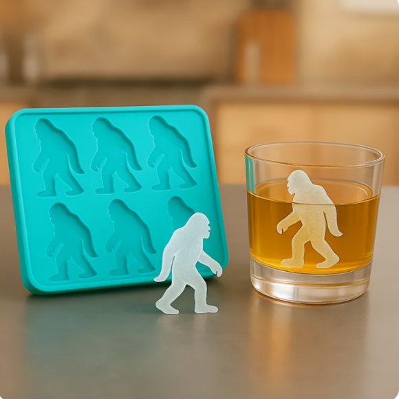 1 pieza/4 piezas, moldes para cubitos de hielo con patrón creativo de Pie Grande en diferentes colores, adecuados para el verano caluroso. Ideal para verano, regalo del Día del Padre/Madre, para hogar