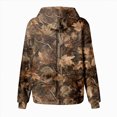 thumbnail image 4 of TOWED22 Girl's Camo Hoodies Long Sleeve Drop Shoulder Hooded Sweatshirts Pullover Tops Vintage Streetwear,Orange,7-8, 4 of 6