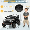 thumbnail image 2 of Zimtown 12V Kids Ride On Truck Car w/Parent Remote Control, LED Lights - Black, 2 of 11