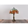 thumbnail image 5 of Orinova Tiffany Style Table Lamp Rose Bedside Desk LED Lamp Shades Bedroom Stained-Glass 18.1'' H Multi-Color, 5 of 8