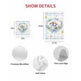 thumbnail image 7 of Watercolor Easter Kitchen Dish Towels for Drying Dishes Set of 3, Cute Rabbits Flower Wreath Eggs Bow Plaid Waffle Weave Microfiber Hand Tea Bathroom Towels Quick Dry & Absorbent Towel 12x12, 7 of 7