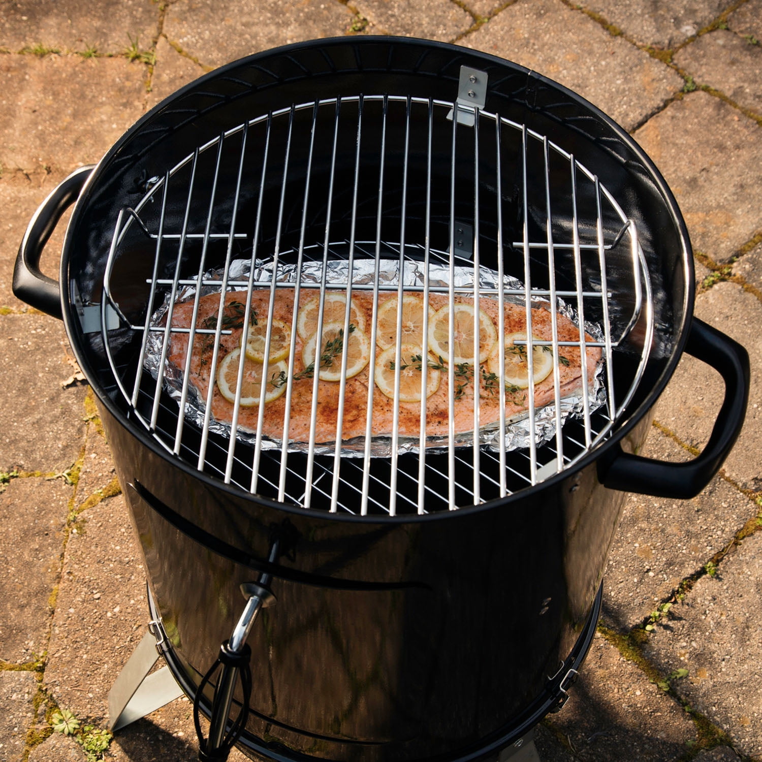 Cuisinart 18 Inch Vertical Charcoal BBQ Barrel Griller with Dual Vents Black Walmart