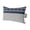 Blue, White, Grey, variant on Chaise Lounge Headrest Pillow 2 Pack, Navy Blue Striped Waterproof Chair Pillows with Insert & Adjustable Elastic Strap for Beach Pool Recliner, Contemporary Geometric Art Rustic Outdoor Patio Pillow