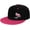 Pink, variant on Pork Chop Express Flat Bill Hats Contrast Hip Hop Baseball Cap Unisex Snapback Rock Caps