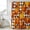 Yellow Orange Black, variant on Orange Fall Shower Curtain, Waterproof Shower Curtains for Bathroom, Pumpkins Thanksgiving Maple Leaf Plaid Washable Fabric Bathtub Curtain Set Bath Decor with 12 Hooks 72"x78"