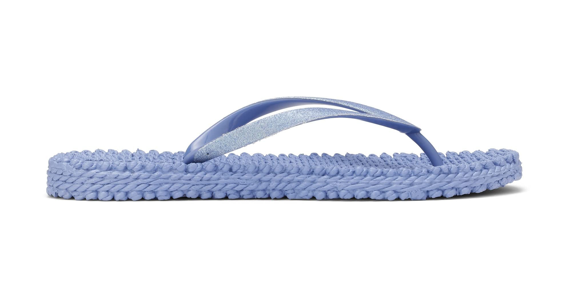 JACOBSEN Flip Flops With Glitter, Color: Atmosphere, Size: 41 (10CHEERFUL01-149-41) - Walmart.com
