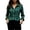 Army Green, variant on Plaid Button Down Shirt For Women Flannel Collared Work Tops Dressy Gingham Fall Long Sleeve Checkered Blouse Red L