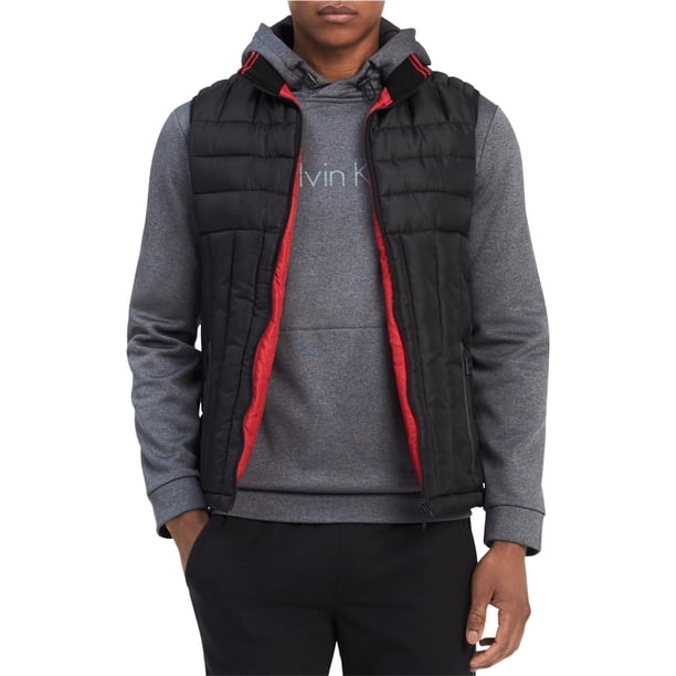 Chaleco acolchado Reversible Calvin Klein para hombre negro pequeño