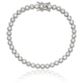 thumbnail image 5 of 925 sterling silver cubic zirconia cz tennis bracelet, 5 of 6