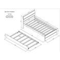 thumbnail image 5 of M optimized Modern Twin Bed Frame with Trundle, Headboard Footboard, Twin Size Platform Bed, Space Saving Furniture for Bedroom, Guest Room, Easy Assembly, 5 of 9