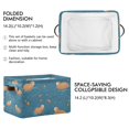 thumbnail image 2 of Yayeee Canvas Storage Basket with Handles for Shelves Fabric Bins Closet Organizer, Capybaras Swimming, 2 of 8