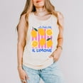 thumbnail image 5 of La Dolce Vita Lemons - Women's Garment Dyed Graphic Tank Top, 5 of 6