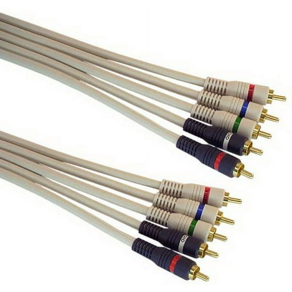 IEC M7388-25 5 RCA to 5 RCA Red Green Blue Stereo Audio Hi Resolution Video 25'