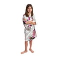thumbnail image 6 of White Mommy and Me Robes, Floral, Satin Feel, 6 of 11