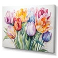 thumbnail image 2 of Designart "Colorful Tulip Array" Tulips Canvas Prints, 2 of 7