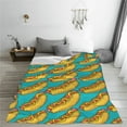 thumbnail image 5 of Fuzoiu Hot Dogs 8 Print Ultra-Soft Micro Fleece Blanket,All Seasons Flannel Throw, Lightweight Blanket for Bed, Sofa, Couch, Movie Night, Camping, and Travel-40"x30", 5 of 7