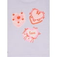 thumbnail image 2 of Major Cuddles Girls Valentine's Long Sleeve Top and Pants Pajama Sleep Set, 2-Piece, Sizes 4-12, 2 of 3
