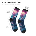 thumbnail image 3 of Pofeuu DJ Panda Hot Air Balloon Print Crew Socks, Adult Running Hiking Socks for Youth and Adult, 3 of 7