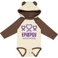 thumbnail image 3 of Inktastic Epilepsy Awareness Month Ribbon Girls Long Sleeve Baby Bodysuit, 3 of 5
