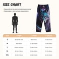 thumbnail image 2 of Salouo Purple Sky Wolf Print Women's Pajama Pants Casual Loose Sweatpants PJs Flowy Pants Drawstring Palazzo for Women Wide Leg Pants Lounge Pajama -XX-Large, 2 of 8