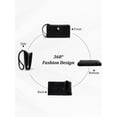 thumbnail image 3 of Punplita Women Wallet Leather Long Wallets for Women with Zipper and Card Holder, 3 of 8