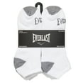 thumbnail image 1 of 6 Pares de Calcetines Everlast de Corte Bajo y Cojín Completo para Hombre, Talla 10-13 (Blanco), 1 of 2