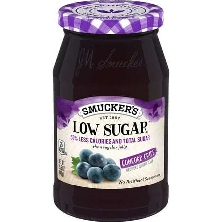 Smucker s Low Sugar Reduced Sugar Concord Grape Jelly 15.5 Ounces