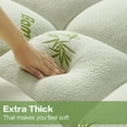 thumbnail image 3 of Bamboo Mattress Topper, Cooling Extra Thick Breathable Mattress Pad With 8-21" Deep Pocket, Soft Quilted Fitted Mattress Cover With Down Alternative Fill, 3 of 8