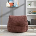 thumbnail image 6 of FFH Beanbags Bean Bag Chair, Comfy Leisure Sofa Chair for Living Room, Red Teddy, 6 of 9