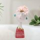 thumbnail image 4 of de cabeza nórdica, lindo diseño de niña, miniadorno, , cara de resina Rojo Zulema Jardinera de cabeza, 4 of 8