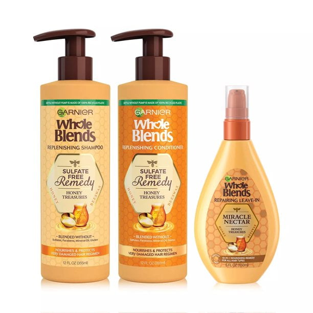 Garnier Blends Honey Treasures and Conditioner with Miracle Nectar - Walmart.com